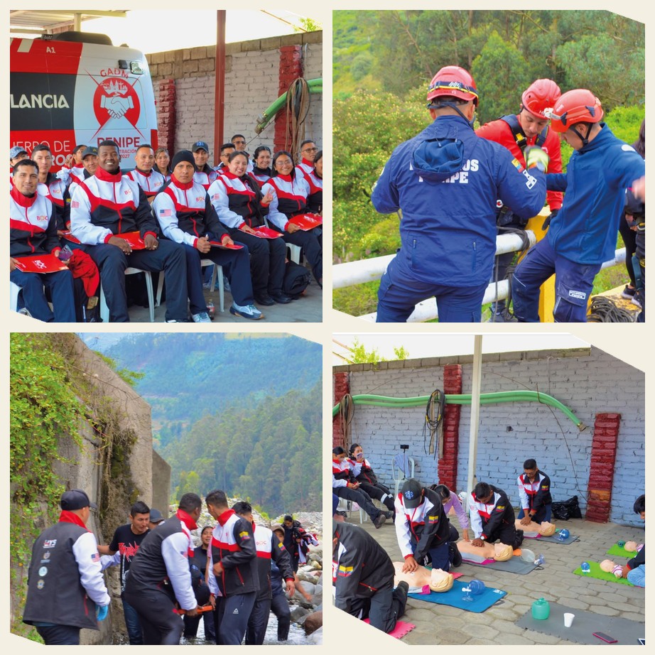 Prácticas en campo de estudiantes de Control de Incendios y Operaciones de Rescate