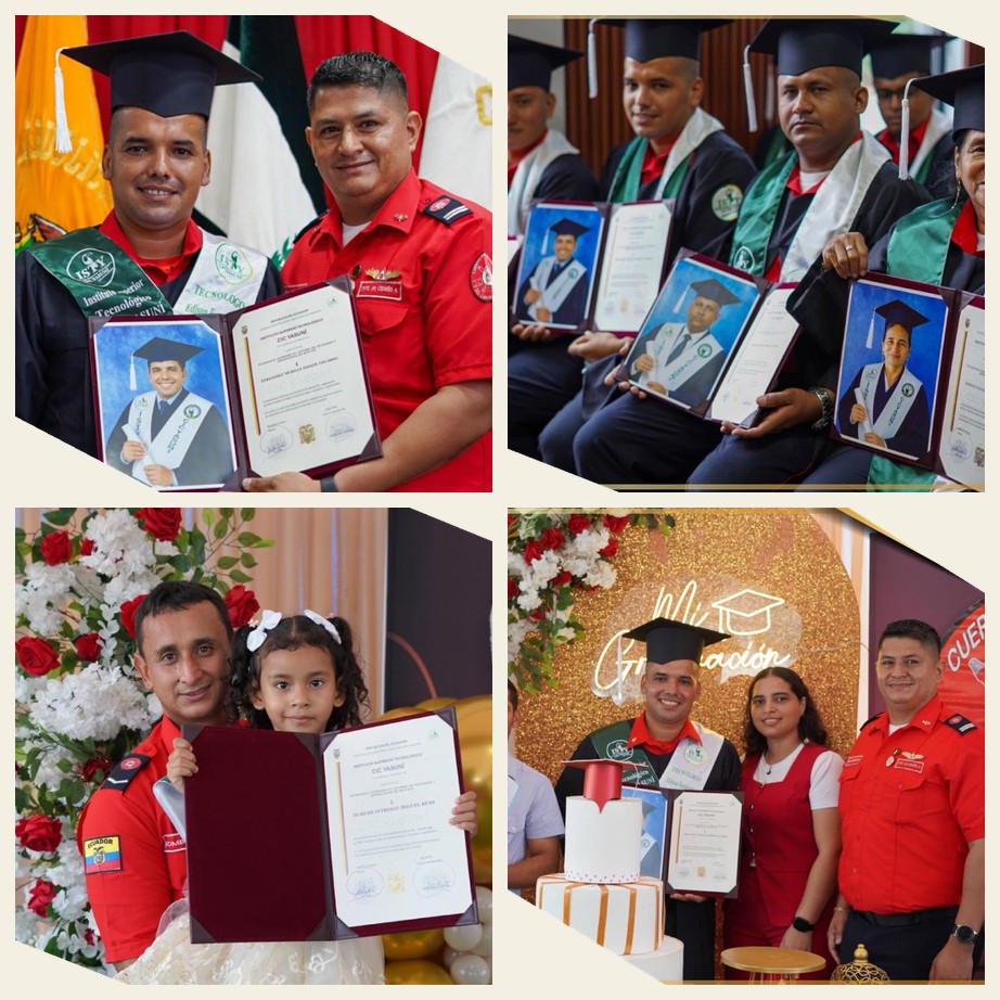 Graduados del Tecnólogo Superior en Control de Incendios y Operaciones de Rescate